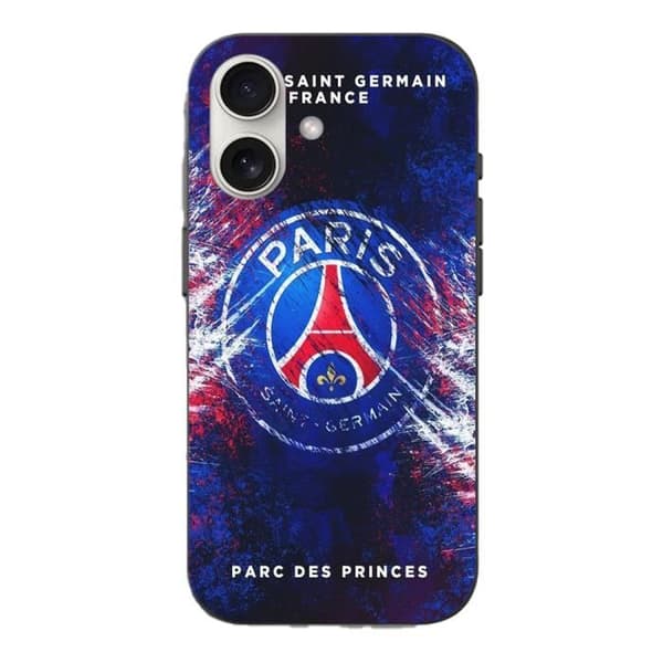 Coque - Paris Saint Germain - Iphone 16 Plus - Pehmeä - Musta - Unisex