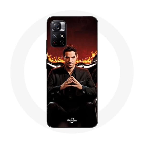 Cover - MANIACASE - Redmi Note 11 5G - Sort - Lucifer Morningstar - Blød Sort
