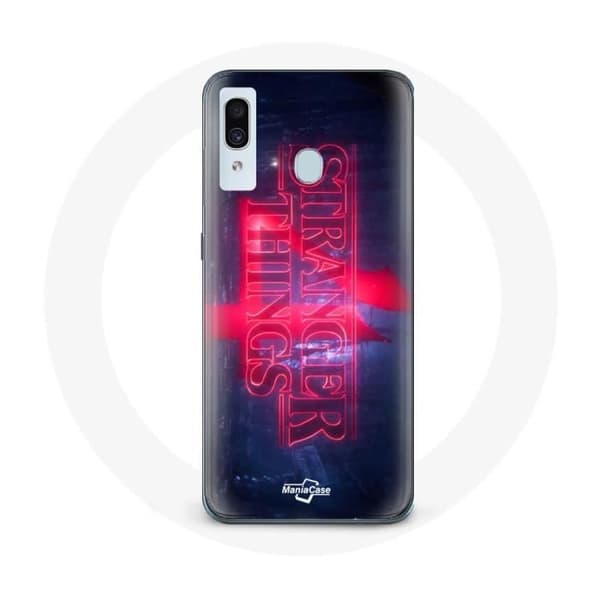 Cover til Samsung Galaxy A20e Stranger Things Logo Transparent Sæson 4 Trailer 2022