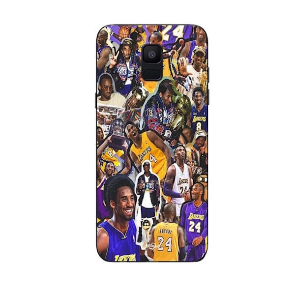 Coque Maniacase för Samsung Galaxy A8 2018 kobe bryant alla generationer NBA-mästare svart