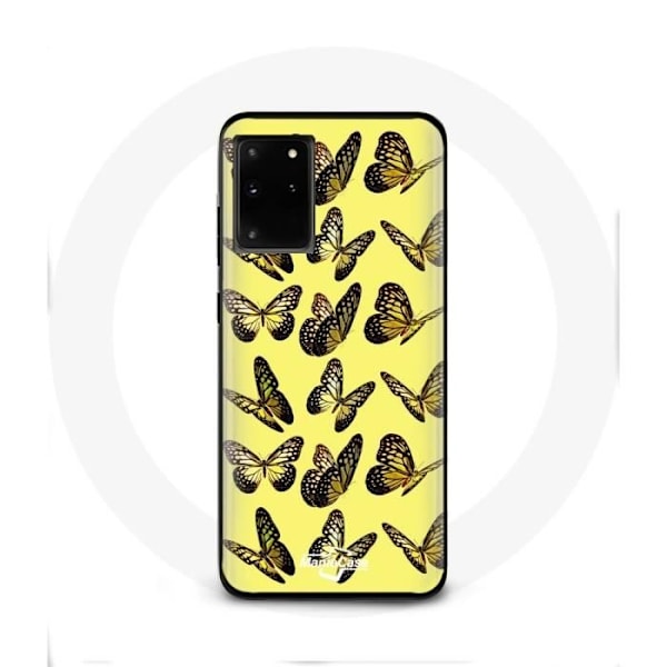Coque - Samsung - Galaxy S11 Plus - Fjärilar - Gul - Mjuk Gul