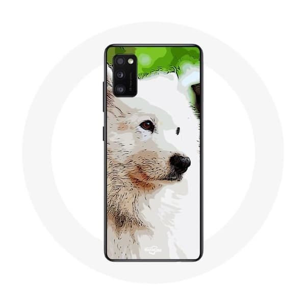 Coque för Oppo A16 Samoyed Hund Vit