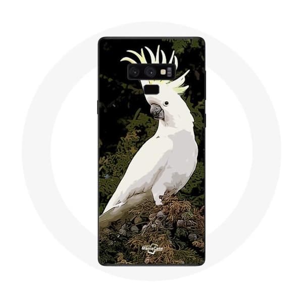 Cover - Kakaduer - Samsung Galaxy Note 9 - Blød - Hvid - Beskyttelse Vit