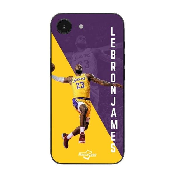 Coque Maniacase För Iphone 16E Poster NBA Lebron James Svart