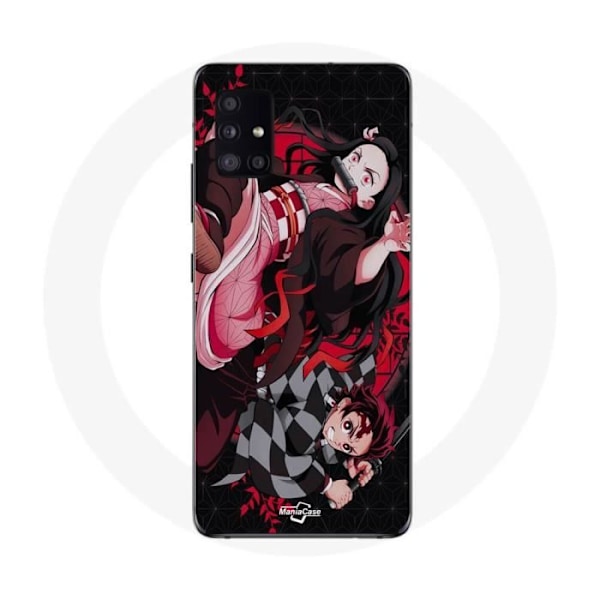 Coque Maniacase för Samsung Galaxy A51 5G Demon Slayer Tanjiro Nezuko Attack Combat