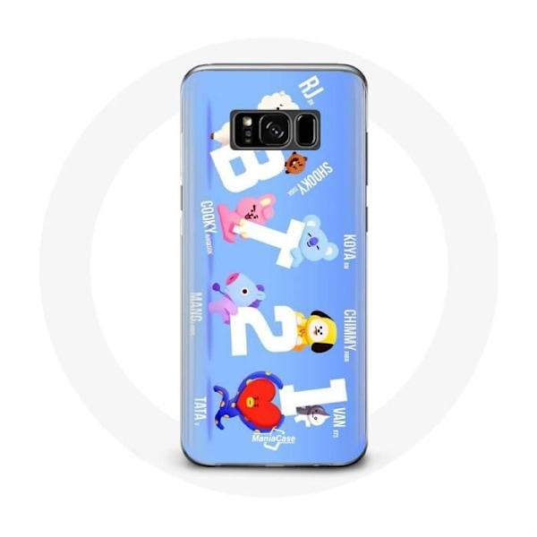 Coque - Maniacase - Samsung Galaxy S8 - Silikon - Mjukt - BTS BT21 Svart