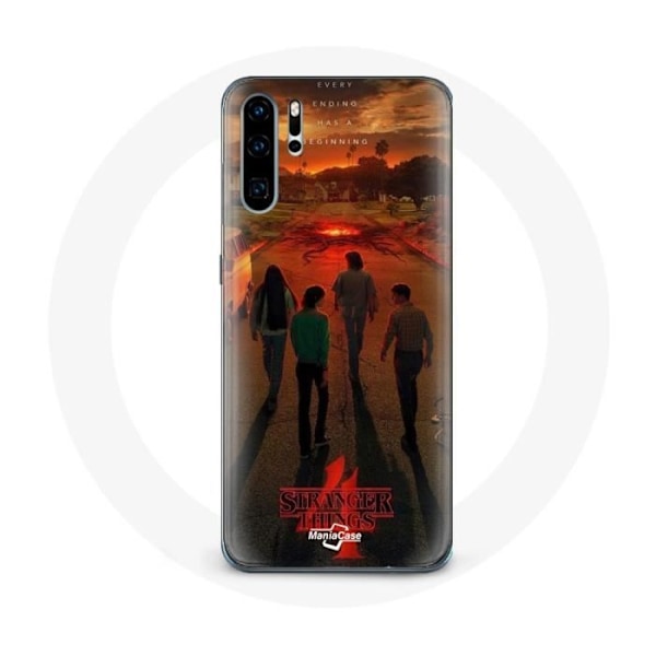 Coque för Huawei P30 Stranger Things Säsong 4 Affisch Konst Utrustning av den Nya Teorin