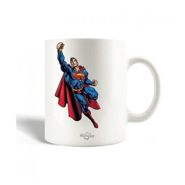 Mugg - Superman - Keramik - 30cl - Vit - Diskmaskinskompatibel