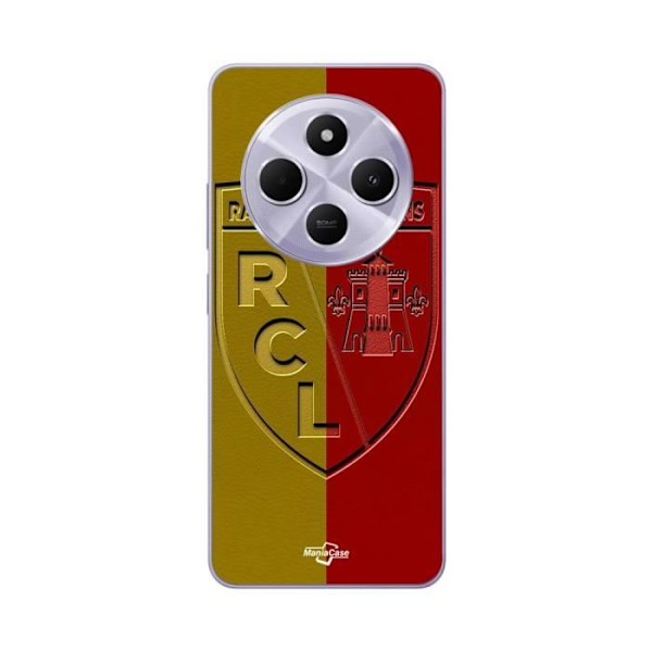 Coque - Maniacase - Xiaomi Redmi 14C - Mjuk - Logotyp - Gul och Röd Gul Röd