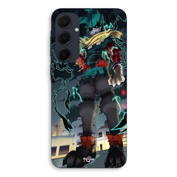 Coque för Samsung Galaxy A35 Izuku Midoriya, Deku, One for All, My Hero Academia anime Maniacase Svart