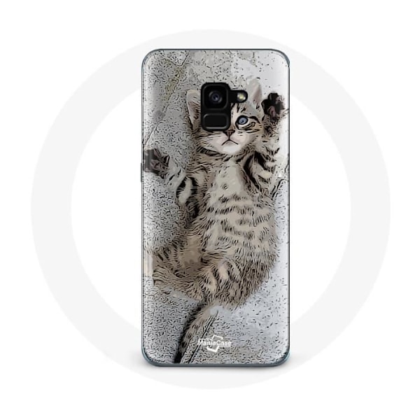 Coque för Samsung Galaxy A8 Plus bengalkatt som sover