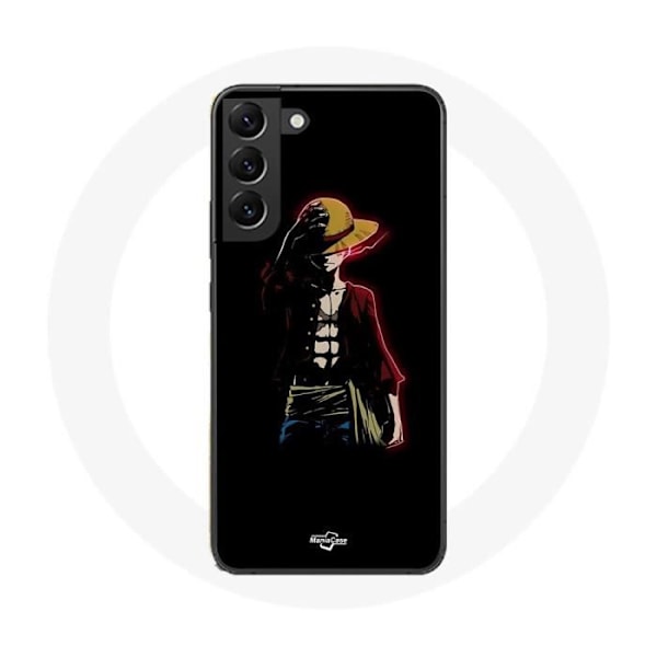Coque - Maniacase - Samsung Galaxy S23 Plus - Flexibel - Svart - One Piece Manga Anime Luffy svart
