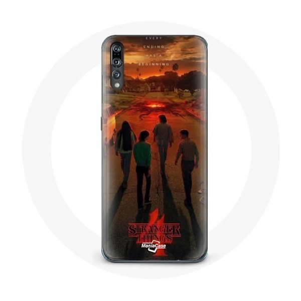 Coque för Huawei P20 Pro Stranger Things Säsong 4 Affisch Konst Crew av den Nya Teorin