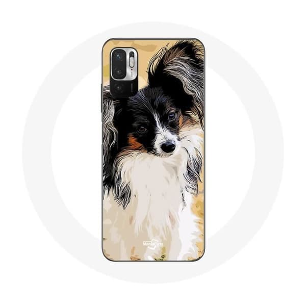 Kuori - Xiaomi - Redmi Note 10T 5G - Pehmeä - Kääpiöspanieli perhonen - Yhdiste