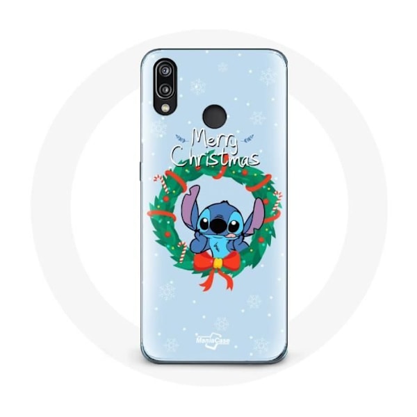 Coque för Huawei P20 Lite Stitch snö glad jul blå