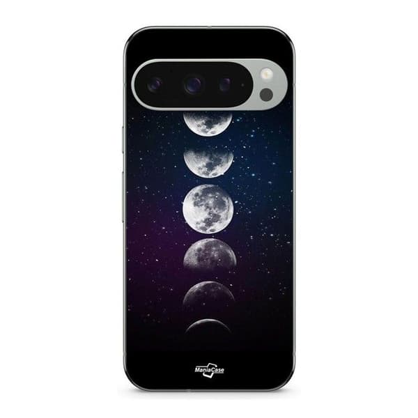 Cover til Google Pixel 9 Pro XL MÅNEFASER NATTEN STJERNE svart