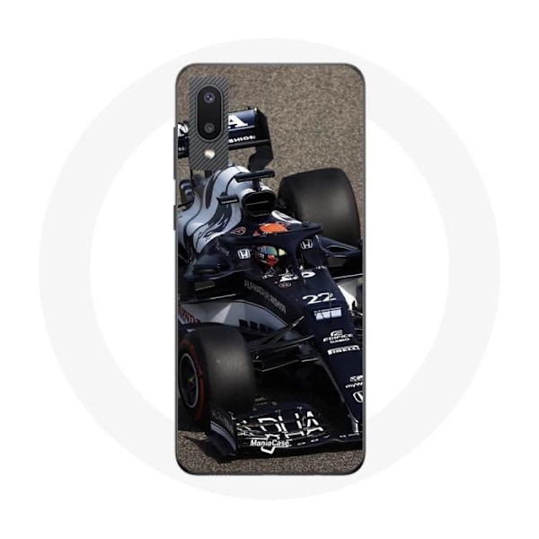 Coque för Samsung Galaxy A02 Formel 1 Yuki Tsunoda F1-förare Blå