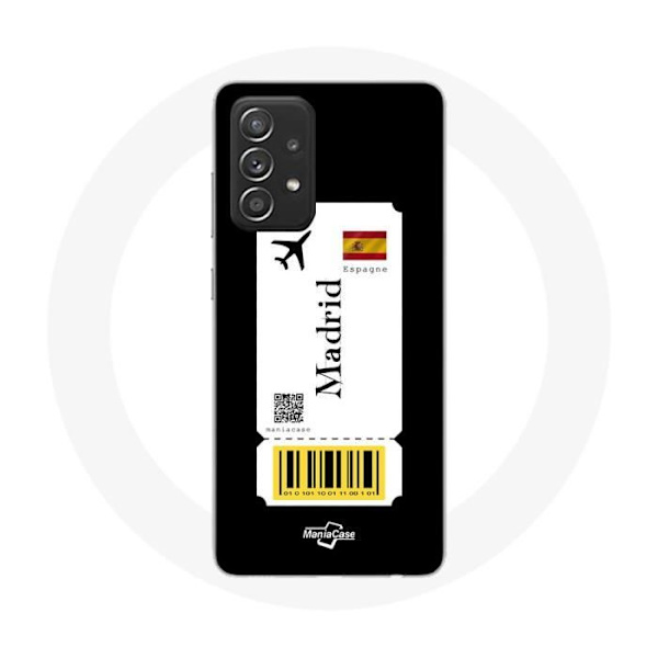 Coque - Samsung - Galaxy A52 - Blød - Sort - Flybillet Madrid Spanien