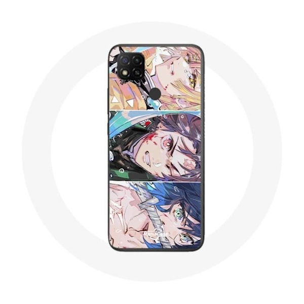 Coque för Xiaomi Redmi 9C Tanjiro Inosuke och Zenitsu Demon Slayer Kimetsu no Yaiba Manga