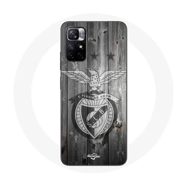 Kansi - MANIACASE - Redmi Note 11 5G - Pehmeä - Benfica-kuvio - Väri Harmaa Grå