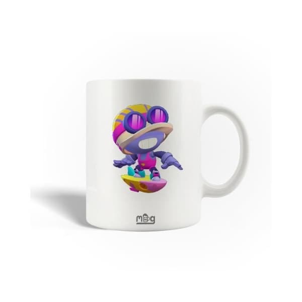Kopp i keramik - Brawl Stars - Carl - 30cl - Diskmaskinssäker - Vit