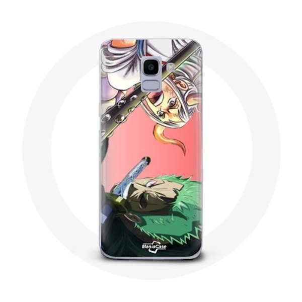 Coque för Samsung Galaxy J6 2018 Yamato och Zoro One Piece Anime Affisch