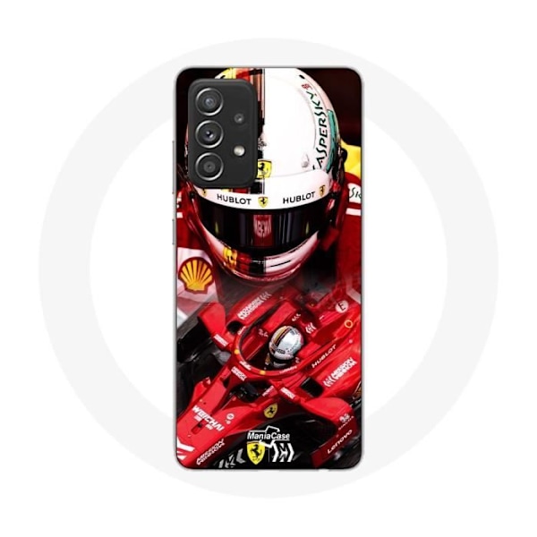 Coque - Maniacase - Samsung Galaxy A33 5G - Formule 1 Sebastian Vettel - Röd - Flexibel svart