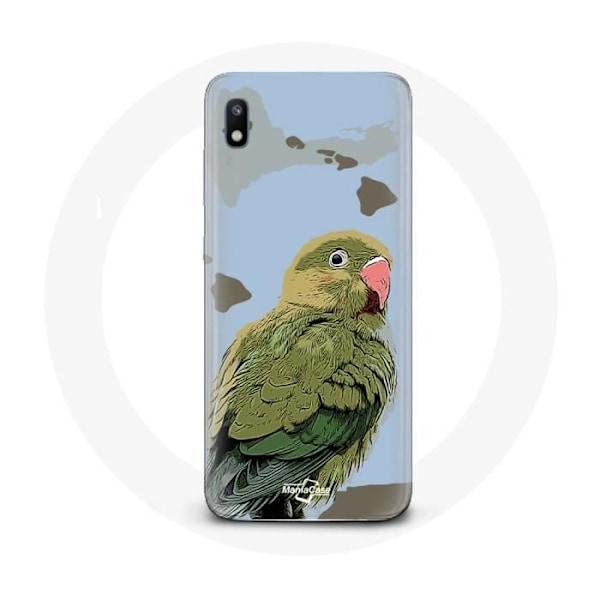 Coque - Samsung - Galaxy A10 - Mjuk - Papegojor - Grön Grön