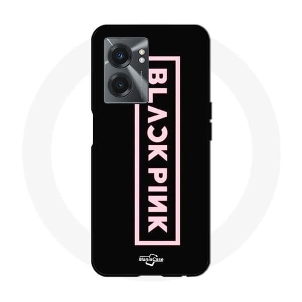 Coque - Blackpink - Realme V23 - Blød - Sort - Blackpink Logo Svart