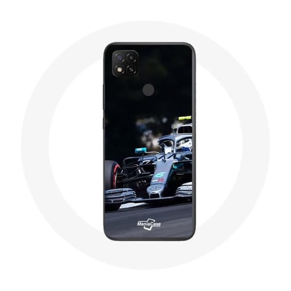 Coque - Xiaomi - Redmi 9C - Formel 1 Valtteri Bottas - Blød - Sort Svart