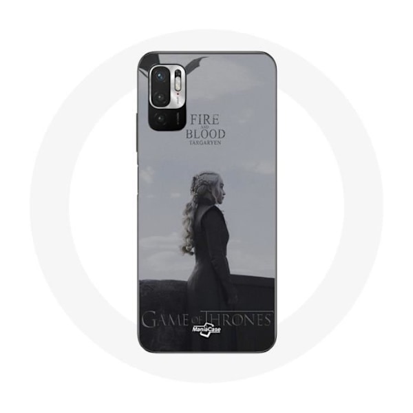 Coque för Xiaomi Redmi Note 10 5G Game of Thrones Säsong 8 Daenerys Targaryen eld och blod Tronen