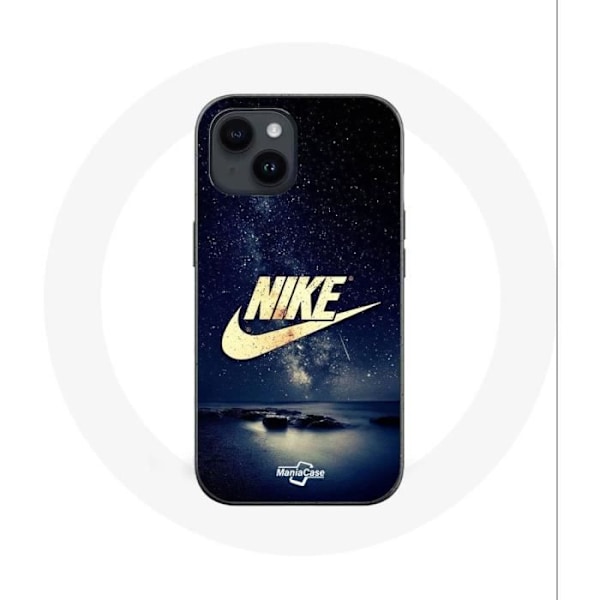 Coque - Nike - Iphone 14 Plus - Guldlogotyp - Stjärnklar Natt - Mjuk Doré, Stjärnig Natt