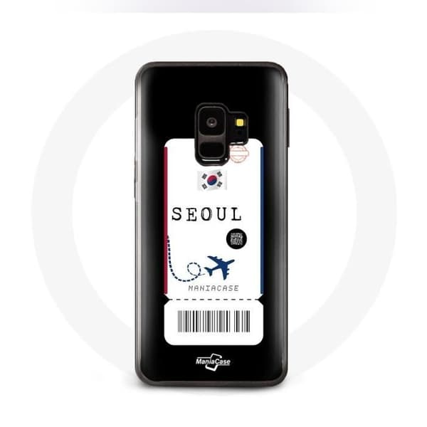 Coque - Samsung - Galaxy S9 - Pehmeä - Musta - Lentolippu