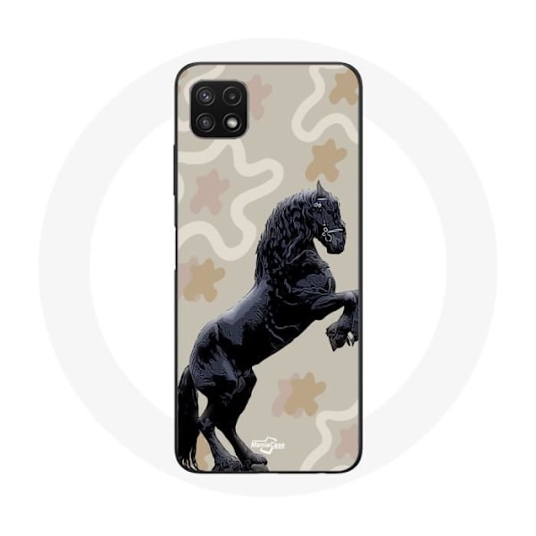 Coque - Samsung - Galaxy A22 5G - Mjuk - Svart - Hästras Svart