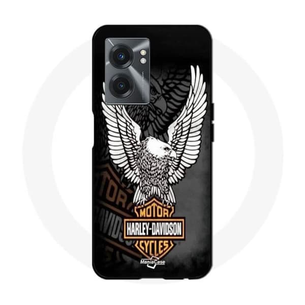 Coque - Harley Davidson - Realme V23 - Mjuk - Örnlogotyp - Vit