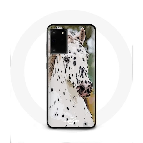 Coque - Appaloosa - Samsung Galaxy S11 Plus - Mjuk - Skydd - Vit häst Vit