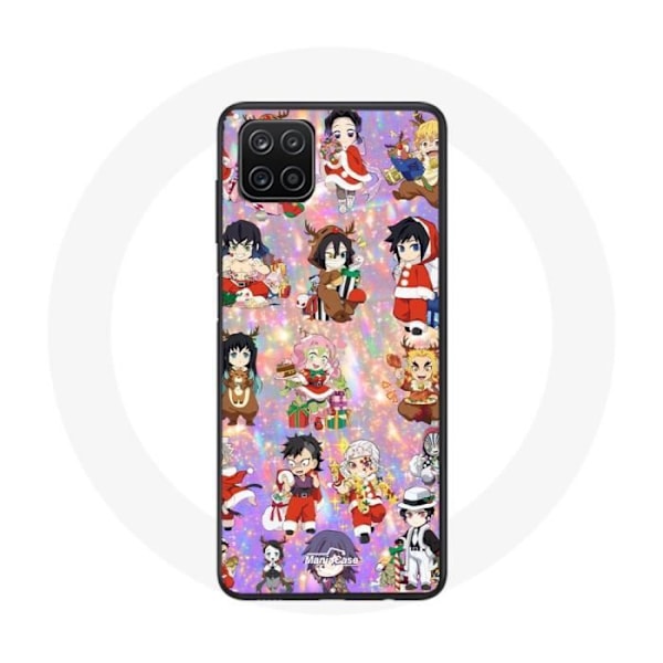 Skydd för Samsung Galaxy A22 4G Demon Slayer God Jul visar julklappen