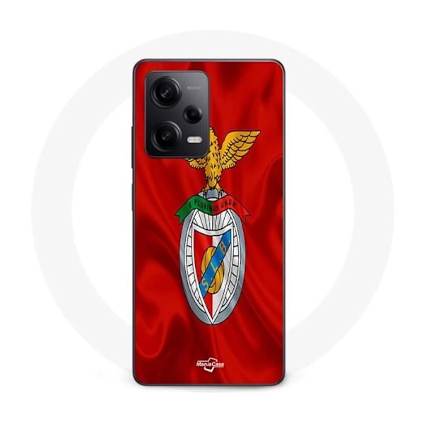 Coque Maniacase för Xiaomi Redmi Note 12 Pro 5G slb benfica röd bakgrund