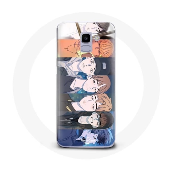 Coque för Samsung Galaxy J6 2018 Bangtan Sonyeondan 7 Fates Chakho Med BTS Hosu Haru Hwan Zeha Jooan Cein Dogeon