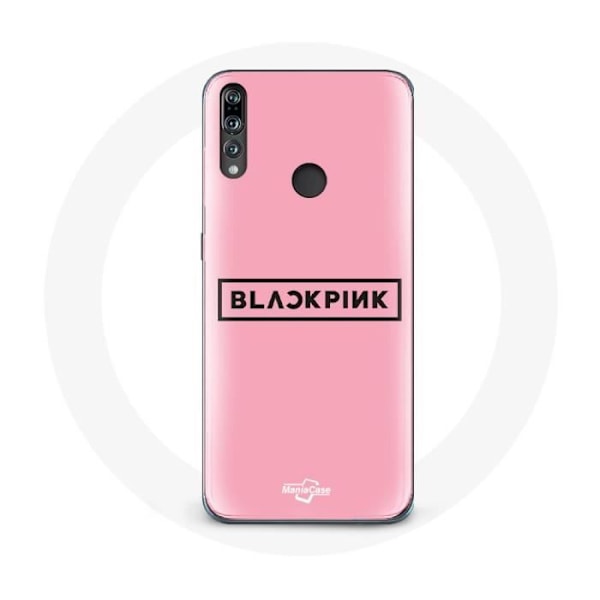 Coque för Huawei P30 Lite Blackpink K-pop-grupp Logotyp Rosa Bakgrund