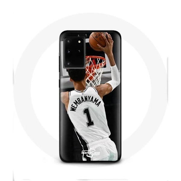 Coque - Maniacase - Samsung Galaxy S11 Plus - Victor Wembanyama - Svart - Mjuk svart