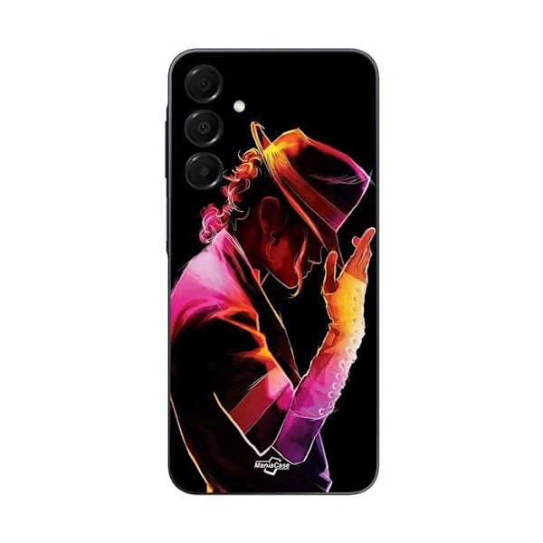 Coque för Samsung Galaxy A15 Michael Jackson färgglad Maniacase SVART