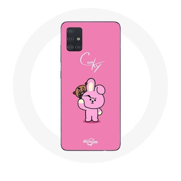 Coque för Samsung Galaxy A51 BTS Bangtan Sonyeondan BT21 Shooky Suga och Cooky Jungkook