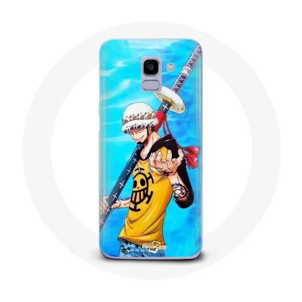 Coque för Samsung Galaxy A6 2018 One Piece Manga Trafalgar Law svärd