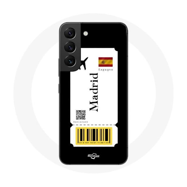 Mobilskal för Samsung Galaxy S21 FE Flygbiljett Madrid Spanien