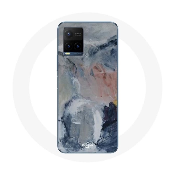 Coque för Vivo Y21s 2021 / Y21 2021 Bakgrund med abstrakt grå textur