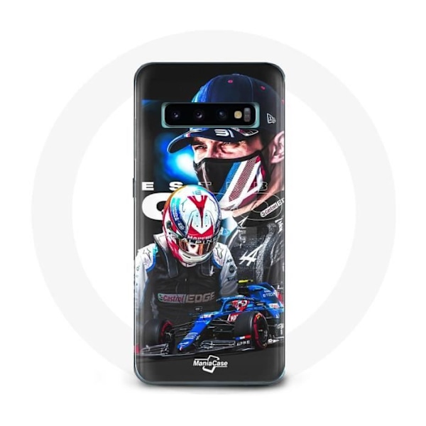 Coque - Formel 1 - Samsung Galaxy S10 - Flexibel - Svart - Esteban Ocon