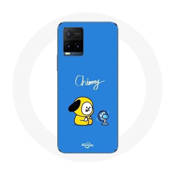 Coque för Vivo Y21s 2021 / Y21 2021 Bangtan BTS BT21 Chimmy Jimin Blå Bakgrund