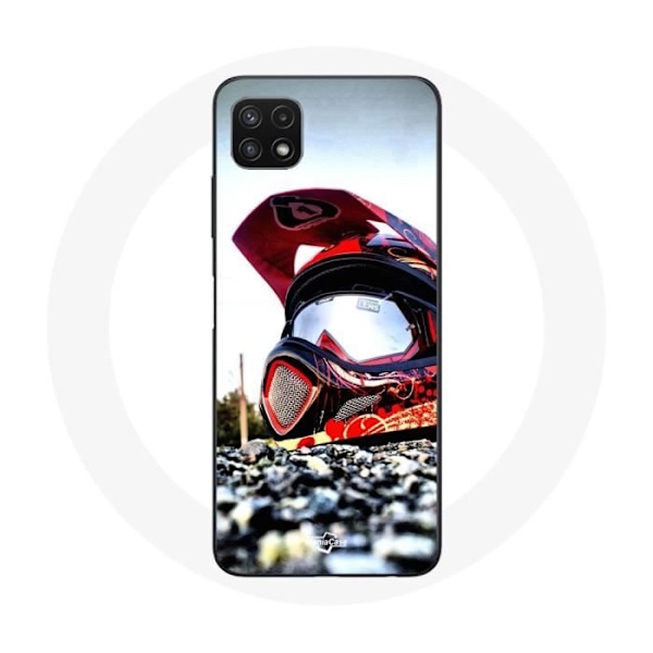 Coque - Maniacase - Samsung Galaxy A22 5G - Flexibel - Svart - MotoCross Svart