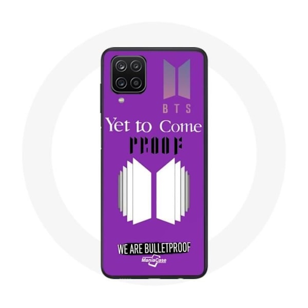 Coque - maniacase - Samsung Galaxy A12 - Skydd - Mjuk - Lila Bakgrund Svart